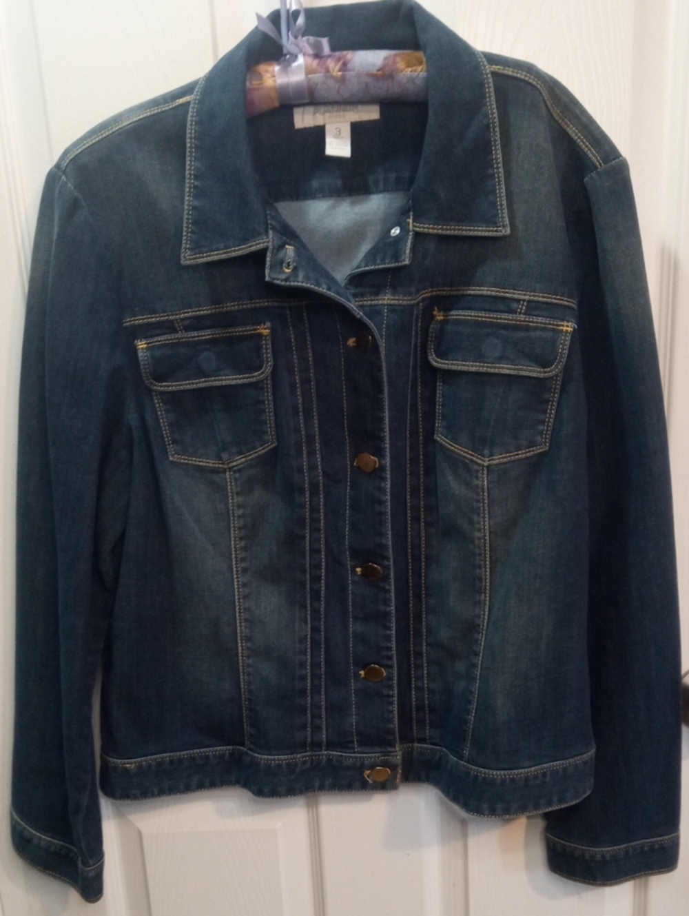 CHOCO'S PLATINUM STRETCH DENIM JACKET